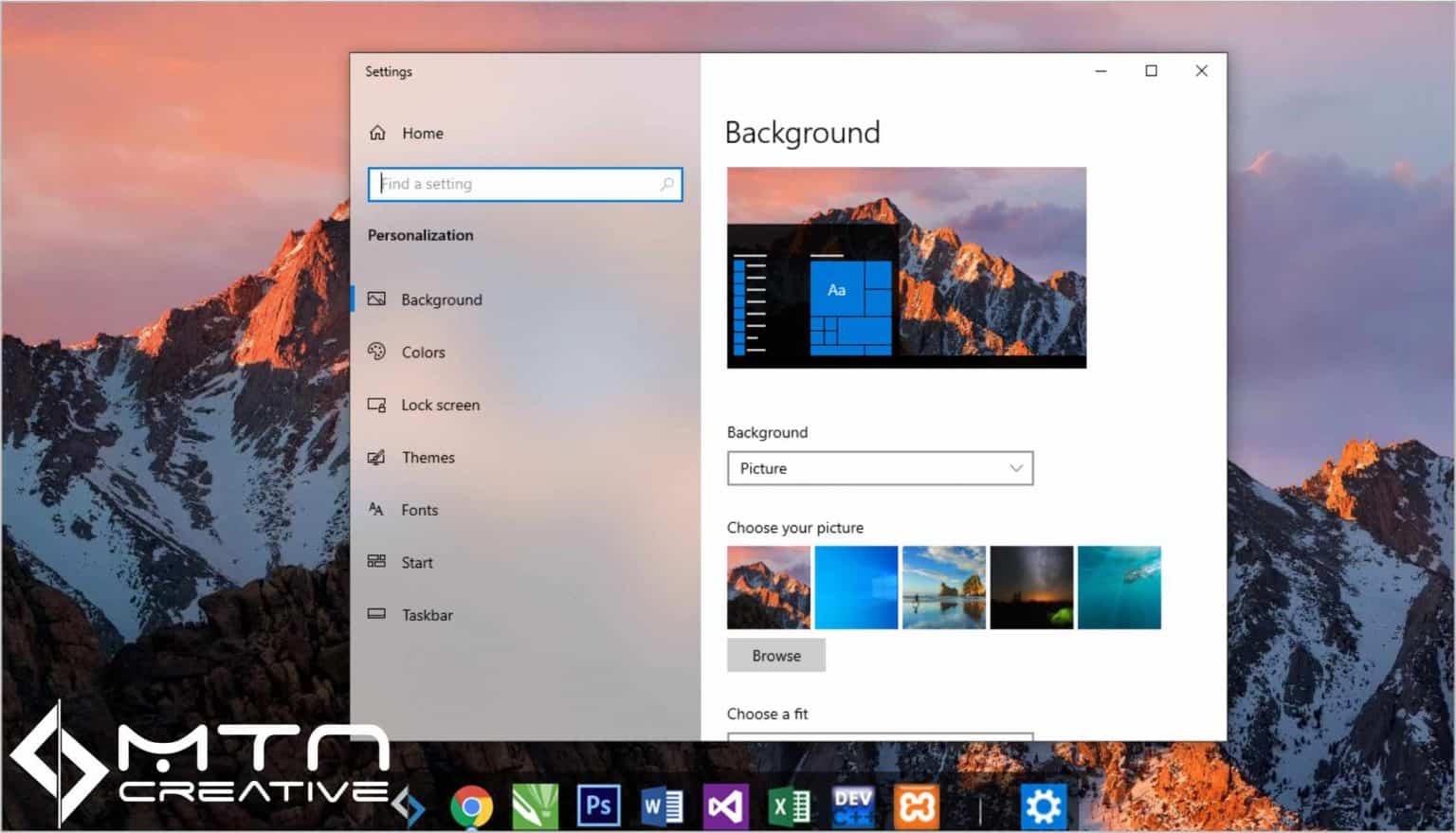 Cara Ganti Wallpaper Laptop di Windows 10 Terbaru - MTNCPedia Media